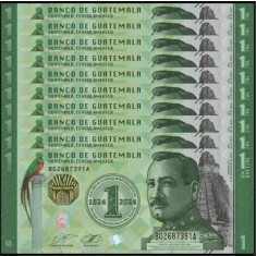 Guatemala 2024 - 1 quetzal, necirculata (10 bucati)