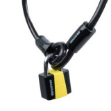 Anti-furt cu lacăt Lock10 OXFORD colour black 1800mm x 10mm