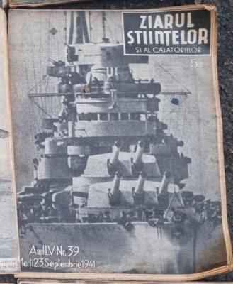 Ziarul Stiintelor si al Calatoriilor - Anul LVN Nr 39, 1941 foto