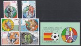 Cuba 1981 - Cupa Mondială de fotbal - Spania, Serie + Colita, MNH
