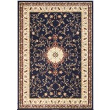 Covor Model Lotos 523-810, Marime 80 x 150 cm, Albastru, Inaltime Fir 8 mm, Antialergic, Polipropilena, Living, Dormitor, Sufragerie, Birou
