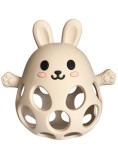 Magni Teether Ball With Bunny In Lfgb Silicone Beige (5731)