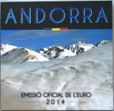 Andorra 2014 - 1 cent - 2 euro / set monetarie / folder original / BU, Europa