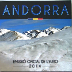 Andorra 2014 - 1 cent - 2 euro / set monetarie / folder original / BU