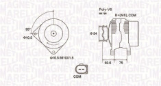 Alternator (14V, 150A) BMW Seria 3 (E90), 3 (E91), 3 (E92), 5 (E60), 5 (E61), 7 (E65, E66, E67), X3 (E83) 2.0D 2.5D 3.0D intre 2002-2013 foto