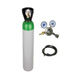 Butelie din otel PLINA cu argon 10 litri/200bari cu reductor presiune WeldLand Equipment
