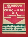 Program cu diverse dupa meciul fotbal CELTIC GLASGOW - POLITEHNICA TIMISOARA (Cupa CUPELOR 1980)