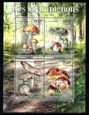 Centrafricana 2013, Ciuperci, serie neuzata, MNH foto