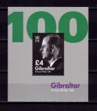 Cumpara ieftin ✅(C42)Gibraltar 2021 &quot;Printul Philip -100 ani de la nastere &quot;,nominal 4&pound; , bloc 148, MNH, Nestampilat