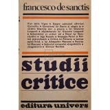 Francesco de Sanctis - Studii critice (Editia: 1982)
