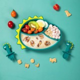 Set tavita din silicon cu tacamuri pentru bebelusi - Modele Diverse