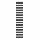 vidaXL Jaluzea tip zebra neagră lățime țesătură 35,9 cm poliester