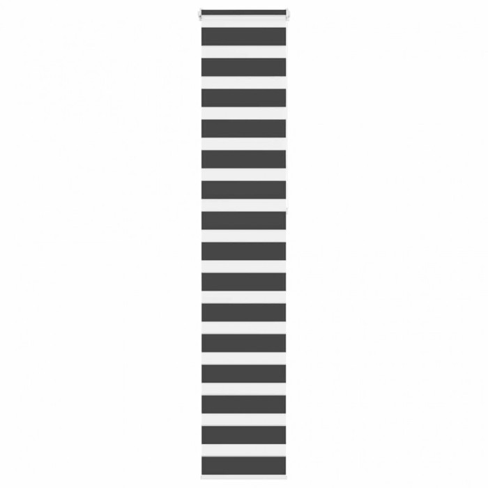 vidaXL Jaluzea tip zebra neagră lățime țesătură 35,9 cm poliester