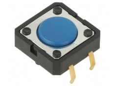 Micro&icirc;ntrerupător TACT SPST-NO 0,05A 24VDC THT