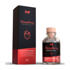 Gel 4 in 1 - Sex Oral, Masaj Erotic, Intensifica Senzatiile, Lubrifiant cu Efect Incalzire Intt - Capsuni, 30ml foto