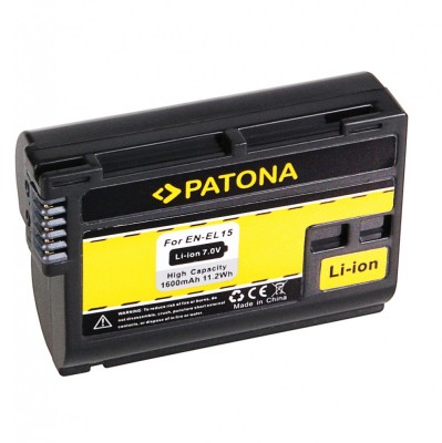 ​Acumulator Patona EN-EL15 1600mAh compatibil Nikon-1135 foto