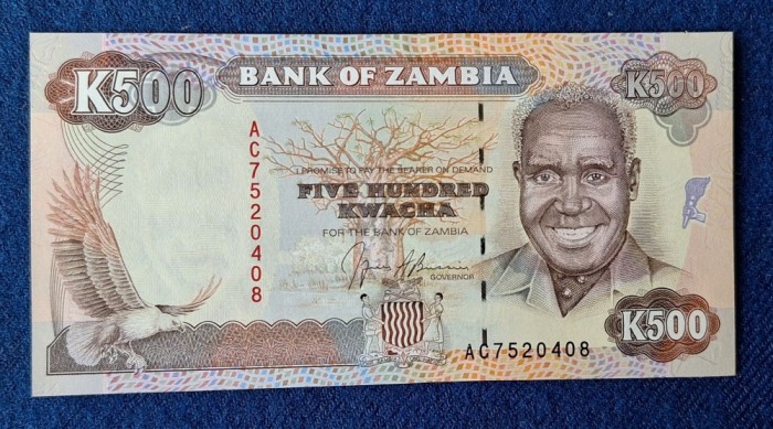 500 Kwacha nedatata - Bancnota veche Africa - Zambia - stare foarte buna UNC
