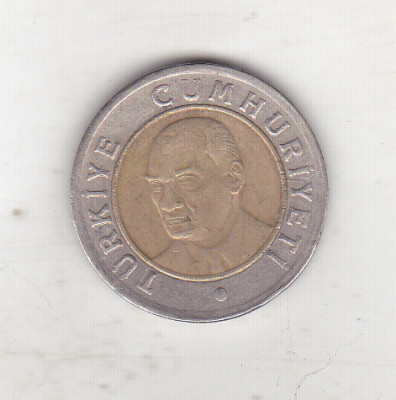 bnk mnd Turcia 1 lira 2006 bimetal foto