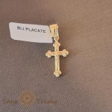 Cumpara ieftin Cruce deosebita placata cu aur Athos - 2.5 cm