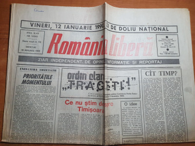 romania libera 10 ianuarie 1990-ce nu stim despre timisoara,revolutia romana foto