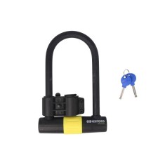 Antifurt U-Lock cu cheie Oxford Magnum, negru/galben
