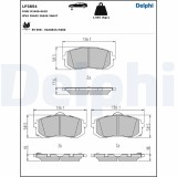 DELPHI LP3854 set placute frana disc