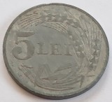 Romania, 5 Lei 1942 Zinc