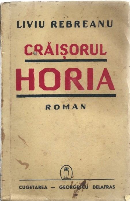 C9039N Crăișorul Horia de Liviu Rebreanu, 1940