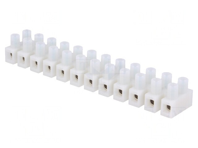 Regletă de conexiuni terminal 2,5mm2 albă
