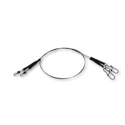 Struna DAM Effzett S 30cm No.8 11Kg Coated Core7 Spin Leader foto