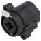 Soclu Jack 6,3mm XLR Mamă Unghi 90&deg; THT 3A Combo