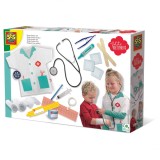 Set de joaca-Trusa de doctor de jucarie cu accesorii, set mare, SES Creative