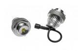 Set de lampi LED albe pentru ochi de &icirc;nger potrivite pentru BMW Seria 5 E60/E61 2007-2010 cu faruri halogene, 20W CREE Performance AutoTuning