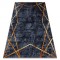 MIRO 51233.810 covor lavabil Geometric anti-alunecare - gri inchis, 200x290 cm