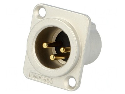 Soclu XLR 3 Pin Aurit foto