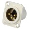 Soclu XLR 3 Pin Aurit