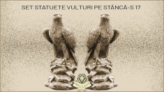 Statuete set vulturi din beton model S17. foto