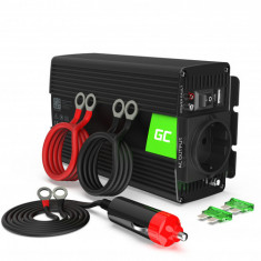 Green Cell Invertor de putere auto de la 24V la 230V (amplificator de tensiune) 300W / 600W
