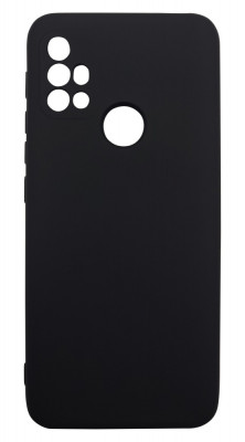 Husa din silicon, silk touch si catifea pentru Motorola G30, Negru foto