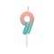 Lumanare tort cifra 9, Neon 44 x 28 x 12 mm