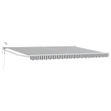 vidaXL Cort electric retractabil Antracit și Alb 4 &times; 3 m 3419633