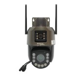 Camera de supraveghere lentila duala 6MP, WIFI P2P, rotativa 360 PTZ cu senzor de miscare, sirena, detectie umana si aplicatie iCSee