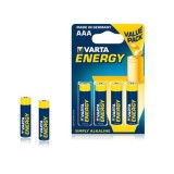BATERIE ALCALINA ENERGY LR03 BL 4 BUC VARTA