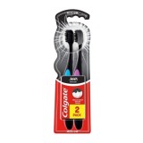 Set periute de dinti 360 Charcoal Medium, 2 bucati, Colgate