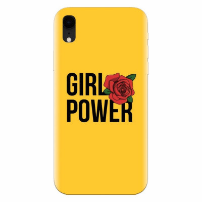 Husa silicon pentru Apple Iphone XR, Girl Power foto