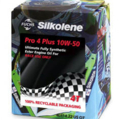 Ulei Motor 4T SILKOLENE PRO 4 PLUS 10W50 4l, API SL JASO MA-2 synthetic bio-degradable packaging; ester