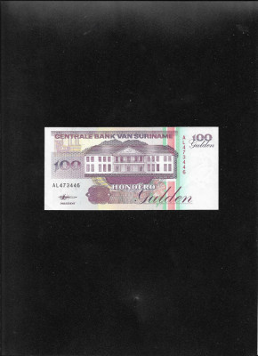 Surinam Suriname 100 gulden 1998 seria473446 foto