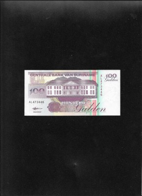 Surinam Suriname 100 gulden 1998 seria473446 foto