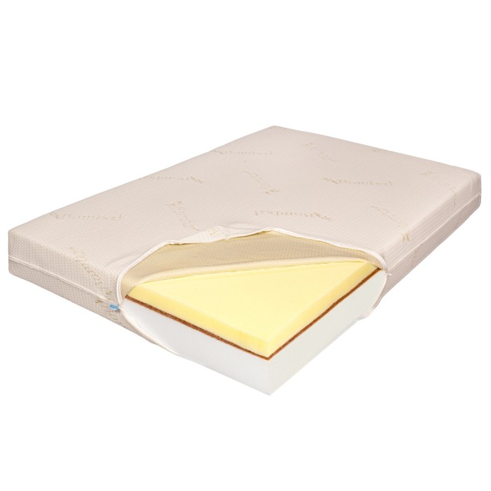 Saltea de Pat Ortopedica Memory 7 cm HD, Bio Cocos, Bio Bambus, 14+2+7, 140x200