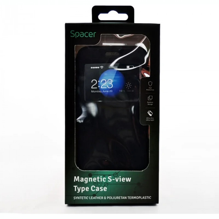HUSA SMARTPHONE Spacer pentru Iphone 7 / Iphone 8 / Iphone SE 2 magnetica tip portofel negru &amp;quot;SPT-M-IP.7G&amp;quot;